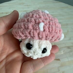 Large Blush Pink Popping Mushroom